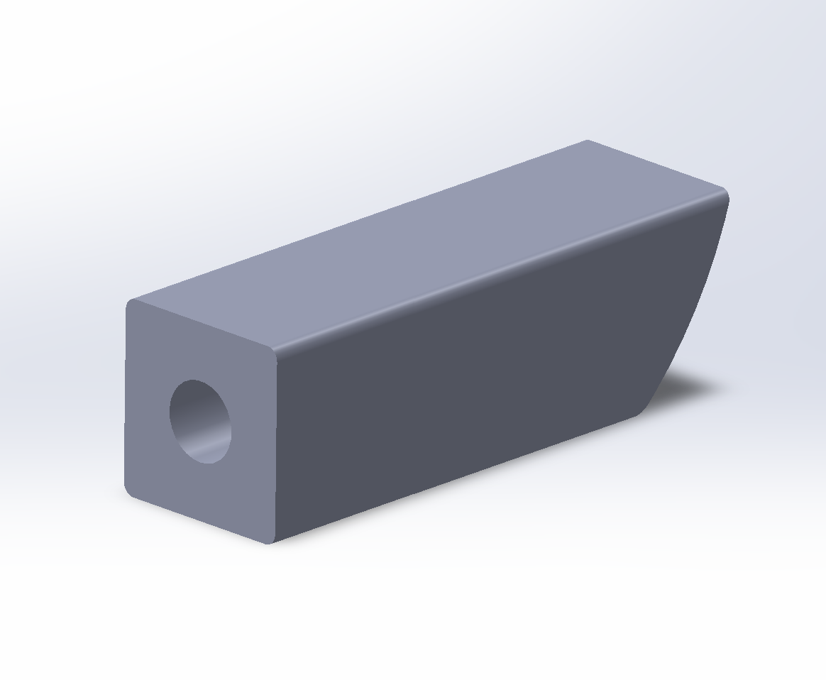 Nacelle — shaft bore cut