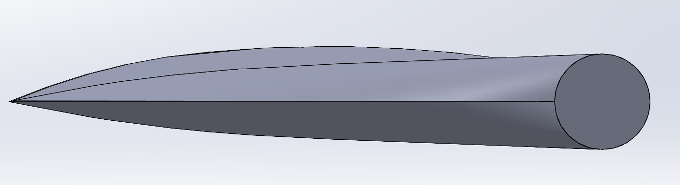 NACA 0012 — angled view